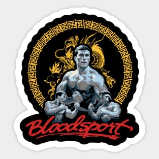 Bloodsport Fighting Classic Sticker